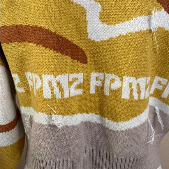 Rare FPMZ HARAJUKU y2k retro crop logo sweater *sold out* cardigan M❤️❤️ - Picture 6 of 8